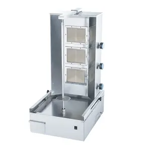 Commercial Doner Kebab Machine Stainless Steel Gas Shawarma making machine