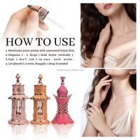 Parfums arabes de luxe bouteille d'huile de parfum Dubaï unique rouge et poudre de parfum vente en gros