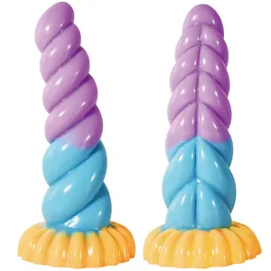 Adult Sex Toy Unicorn Shaped Monster Dildos Liquid Silicone Huge Thick Realistic Big Dragon Penis Dildo For Women
