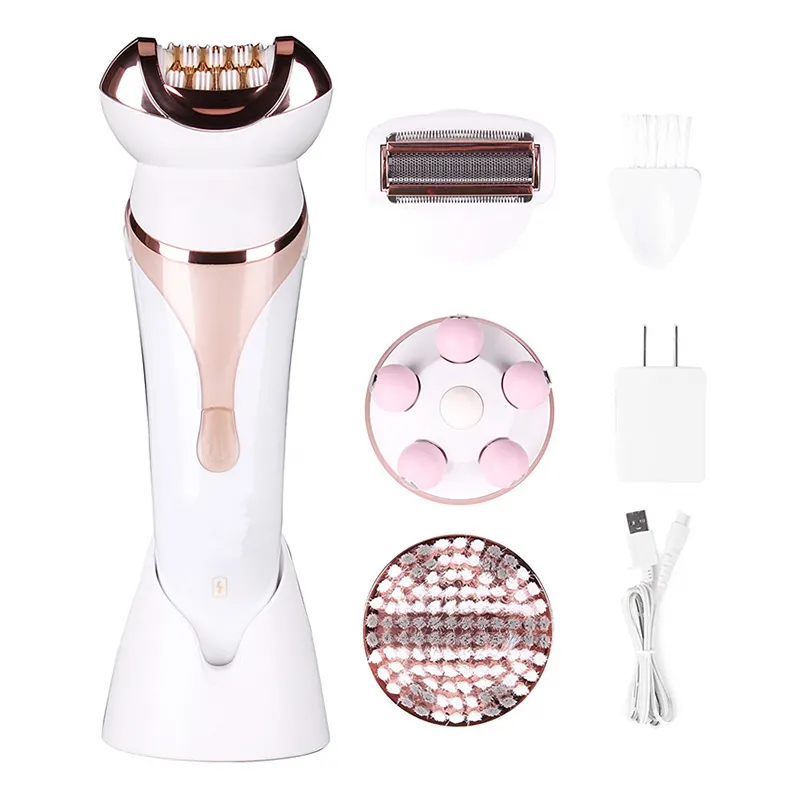 Newest Supplies 4 In 1 Usb Charging Multifunction Electric Massage Face Deep Cleansing Spin Brush Facial