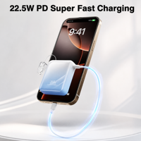 Nouvelle collection 2026 : Chargeur 10000 mAh au design dégradé, Power Bank de poche 22,5 W à charge rapide PD avec cordon de suspension