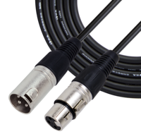 Cable XLR para Micrófono MC041NK Profesional de Bajo Ruido de 10 Metros para Estudios Personalizados e Instalaciones de Sonido en Vivo