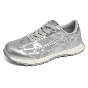 Zapatillas Deportivas de Mujer, Blancas, de Cuero y Malla, Ligeras, Transpirables, Cómodas, Casuales, para Correr, 2026 - Product Image 3