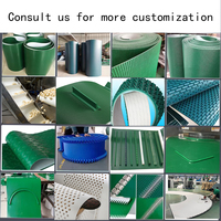Accessoires de manutention logistique petit système de bande transporteuse automatique bande transporteuse en PVC vert