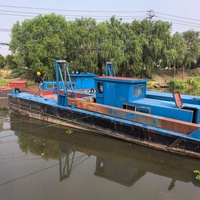 Plateforme de travail aquatique modulaire robuste, plateforme flottante démontable pour excavatrice et plateforme de forage
