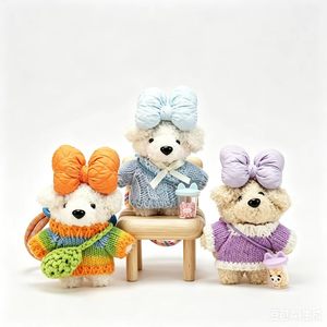 jinbiao Korean Style Keychain <b>Cute</b> Mini Cartoon Plush <b>Bear</b> Doll Phone Case Climbing Rope Bag Purse Pendant Charms Christmas - Product Image 6
