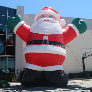 Santa Claus tiup luar ruangan raksasa untuk dekorasi Natal dekorasi dalam ruangan luar ruangan promosi menyenangkan anak-anak - Product Image 4