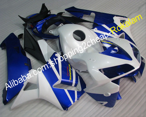 Para <span class=keywords><strong>Honda</strong></span> CBR600RR F5 <span class=keywords><strong>2005</strong></span> 2006 <span class=keywords><strong>CBR</strong></span> <span class=keywords><strong>600</strong></span> <span class=keywords><strong>RR</strong></span> 05 06 CBR600 600RR <span class=keywords><strong>CBR</strong></span>-600RR CBR600F5 blanco azul de la motocicleta Kit de <span class=keywords><strong>carenado</strong></span> - Product Image 1