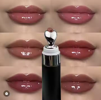 Minyak bibir rasa buah alami, minyak bibir Label pribadi, minyak Perawatan Bibir polipeptide Anti Penuaan, Pelembab mendalam, minyak bibir rasa buah alami