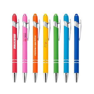 Bolígrafo Deportivo Personalizado con Logotipo Impreso en UV, 2 en 1, Metálico Naranja, con Punta de Bola de 1.0 mm, Tinta Negra, Regalos Promocionales - Product Image 1