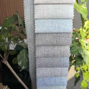 Tessuto Sottile 100GSM in Poliestere Effetto Lino, Tessuto per <span class=keywords><strong>Tappezzeria</strong></span> Finto Lino in 18 Colori Personalizzabili per Divani, Cuscini e Giocattoli di Peluche - Product Image 4