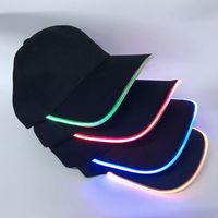 Alta calidad LED Light up Led Cap Custom Aprobado Unisex Led Flashing Party Gorra de béisbol