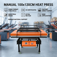Presse à chaud extra large 100x120, haute pression, chauffage rapide, machine de sublimation à chaud pour impression intégrale