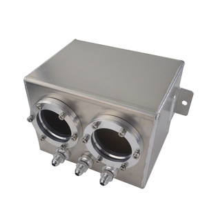 Réservoir de carburant en alliage d'aluminium Polyracing 3L à double trou fileté AN6, modèle noir et argenté pour la mise à niveau et la rénovation - Product Image 5