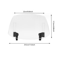 Accessoires de modification de moto adaptés à Kawasaki et Suzuki avec pare-brise réglable en hauteur MO-WS007