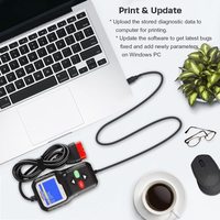 Lecteur de code OBDII KONNWEI KW680 pour voitures avec écran couleur de 2,4 pouces, fonctionnalité I/M en un clic
