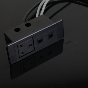 Phổ USB-C Cat6 khách sạn Phương tiện truyền thông Hub tường ổ cắm hợp kim nhôm bảng điều chỉnh đa phương tiện bảng ổ cắm 120V/125V công nghiệp cắm điện - Product Image 3