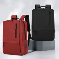 Mochila para Portátil de Viaje Estilo Ejecutivo MKW2020, Unisex, Oxford, con Cierre, Puerto USB, Correa de Hombro Arqueada, 24L, Poliéster