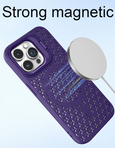 Nueva funda magnética para teléfono con disipación de calor, soporte de silicona TPU, funda trasera para <span class=keywords><strong>iPhone</strong></span> 15 14 Pro 13 12 <span class=keywords><strong>11</strong></span>, fundas para móviles - Product Image 2