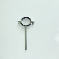 Collier de serrage en U robuste en acier inoxydable galvanisé avec doublure en caoutchouc, 16-315 mm, pour support de tuyaux