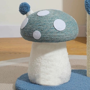 Griffoir champignon pour <span class=keywords><strong>chat</strong></span> Mobilier d'intérieur Chaton mignon <span class=keywords><strong>Arbre</strong></span> à <span class=keywords><strong>chat</strong></span> <span class=keywords><strong>Poteau</strong></span> à grande base <span class=keywords><strong>avec</strong></span> poteaux en sisal naturel - Product Image 5