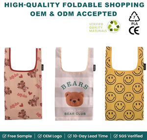 Bolsas <span class=keywords><strong>de</strong></span> Compras Plegables <span class=keywords><strong>de</strong></span> Doble Capa Ecológicas <span class=keywords><strong>de</strong></span> <span class=keywords><strong>PLA</strong></span> en Tres Tamaños con Diseños <span class=keywords><strong>de</strong></span> Dibujos Animados, Prácticas para Regalos Publicitarios - Product Image 1