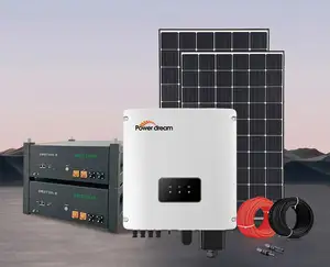 Power Dream Panel fotovoltaico Eu Warehouse 8000W 5000W Hogar Energía solar Almacenamiento de batería 24V Set System On Grid