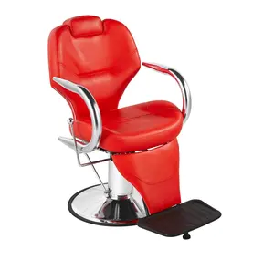 LMS-1047高品質レッドアンティーク理髪椅子高級ヘアサロン家具油圧リクライニング合成皮革美容産業
