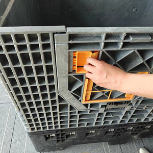 Heavy-Duty 600 lít gấp hộp lưu trữ HDPE nhựa <span class=keywords><strong>Euro</strong></span> <span class=keywords><strong>Pallet</strong></span> container bộ phận giao thông vận tải có thể gập lại Thùng nhựa <span class=keywords><strong>Pallet</strong></span> - Product Image 2