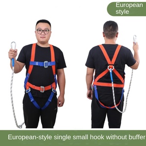 Cinto de Segurança de Proteção Contra Quedas de Cinco Pontos em Poliéster Certificado CE Padrão Europeu Novo - Product Image 4