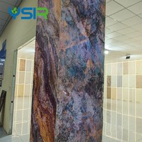 Panneau mural en pierre flexible, pierre flexible pour revêtement mural extérieur avec surface ignifuge