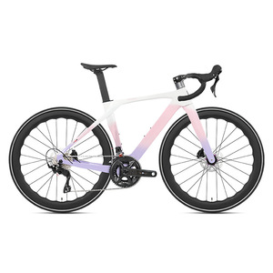 Le vélo de route en <span class=keywords><strong>fibre</strong></span> de carbone intégrale T10pro -2rd R7120 -2*12 vitesses le <span class=keywords><strong>moins</strong></span> cher de l'usine, avec freins à disque hydrauliques et roues en carbone 700c pour adultes - Product Image 1