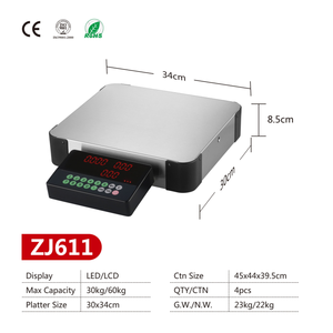 Báscula de Cocina Veidt Weiging de 60 kg, Conveniente, de Acero Inoxidable, Impermeable, Electrónica, Digital, de Alta Gama, ZJ611, con Pantalla Dual - Product Image 3
