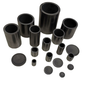 Creuset en graphite de haute pureté, fin et haut, pour la fusion et l'analyse des métaux précieux, résistant aux hautes températures et à la corrosion - Product Image 1
