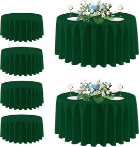120 Zoll Runde Damast-Tischdecke Knitterfrei 305cm Kreisförmige Tischabdeckung Luxus für Weihnachtsfeier Hochzeit Bankett Event - Product Image 1