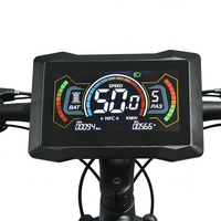 Pantalla LCD para Bicicletas Eléctricas y Scooters Eléctricos, Velocímetro, Odómetro, con Soporte NFC Tipo-C