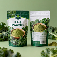 Kantong Plastik Teh Hijau Cetak Logo Kustom, Kemasan Moringa Food Grade, Kantong Bubuk Kale