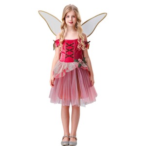 Costume de <span class=keywords><strong>fée</strong></span> des fleurs verte et rose pour fille, Halloween, jardin, conte de fées, lutin, <span class=keywords><strong>clochette</strong></span>, DISP-008 - Product Image 3