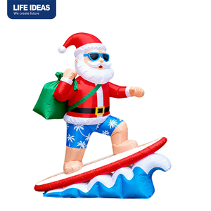 Decoración Navideña Inflable de Santa Claus Rojo de 4 Pies para Exteriores e Interiores, Jardín y Hogar, Venta al Por Mayor - Product Image 6