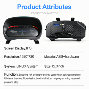 แผงหน้าปัด NaviHua สำหรับ Cadillac ATS 2014-2017 จอ LCD ดิจิตอล ระบบ Linux แบบเสียบใช้งานได้ทันที - Product Image 2
