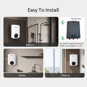 Chauffe-eau électrique instantané domestique 5500W avec pompe, écran tactile LED, chauffe-eau sans réservoir pour salle de bain - Product Image 4