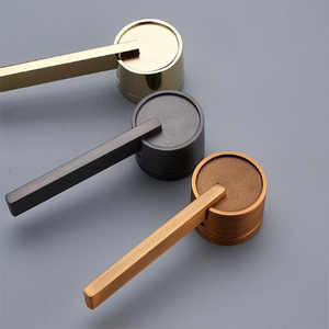 भीतरी दरवाजे के लिए लक्जरी सोने गुलाब पर लीवर दरवाज़े के हैंडल - Product Image 1