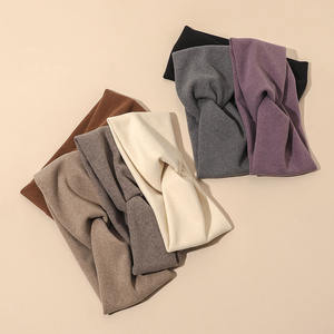 Bande de <span class=keywords><strong>cheveux</strong></span> en cachemire de couleur unie coréenne simple nœud de mode frange bandeau été femmes accessoires de <span class=keywords><strong>cheveux</strong></span> de sport - Product Image 3