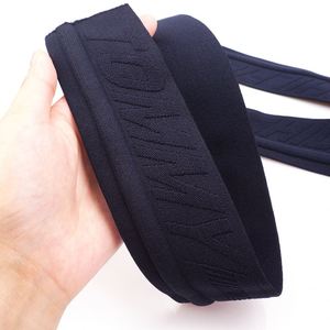 Custom 5cm Corded <b>Elastic</b> Band Knitted Sport Pants Webbing Drawcord Cycling Wear Adjustable Jacquard Logo Banda Elastica - Product Image 4