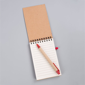 Khuyến mại Quà Tặng Giấy Kraft Bìa A6 70 dòng Sheets Pocket máy tính xách tay với tái chế bút - Product Image 3