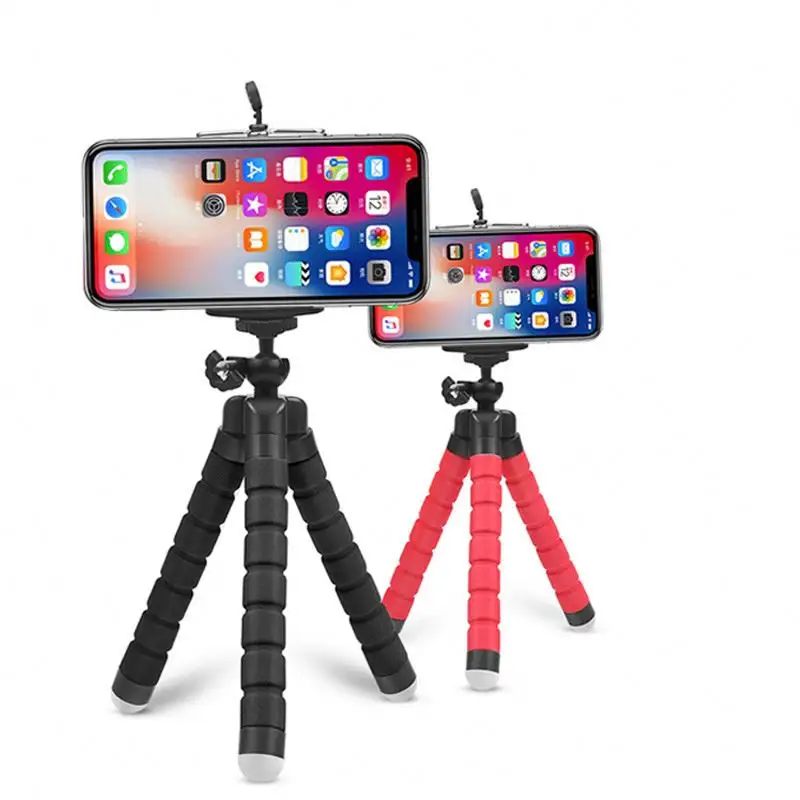 Tripods Universal Sponge Flexible MINI Tripod Digital Camera Holder Mount Clip For iPhone