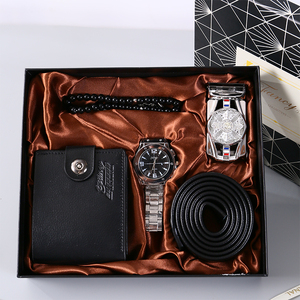 Set de Regalo Personalizado con Logotipo: Cartera, Cinturón, Reloj de Cuarzo y Gafas de Sol <span class=keywords><strong>para</strong></span> Hombre, Regalo <span class=keywords><strong>para</strong></span> el Día del Padre o del Hombre, <span class=keywords><strong>para</strong></span> <span class=keywords><strong>Novio</strong></span> - Product Image 4