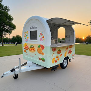 <b>Sale</b> Hot Dog Round Cart Snacks <b>Truck</b> with Customized Service Mobile Beverage <b>Food</b> Concession Trailer - Product Image 1