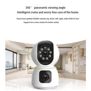 Hot Sell Dual Lens 2.4G Security <strong>Camera</strong> 1080P Wireless Wifi Indoor <strong>Camera</strong> with 2 <strong>Way</strong> <strong>Talk</strong> Plug in Home Baby Pet <strong>Camera</strong> - Product Image 5
