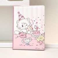 Cuaderno A5 de PU con Páginas a Color, Diseño Lindo de Mikko, Estilo Diario, Planificador Kawaii para Estudiantes y Oficina, Papelería